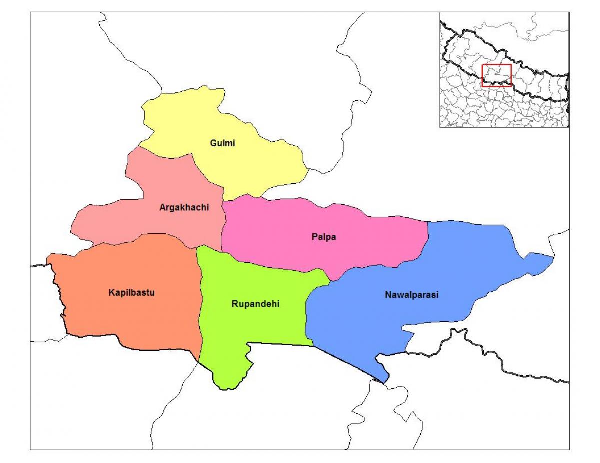 Térkép rupandehi nepál