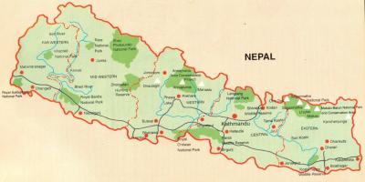 Nepáli turisztikai térkép ingyenes