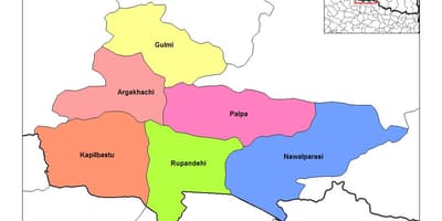 Térkép rupandehi nepál